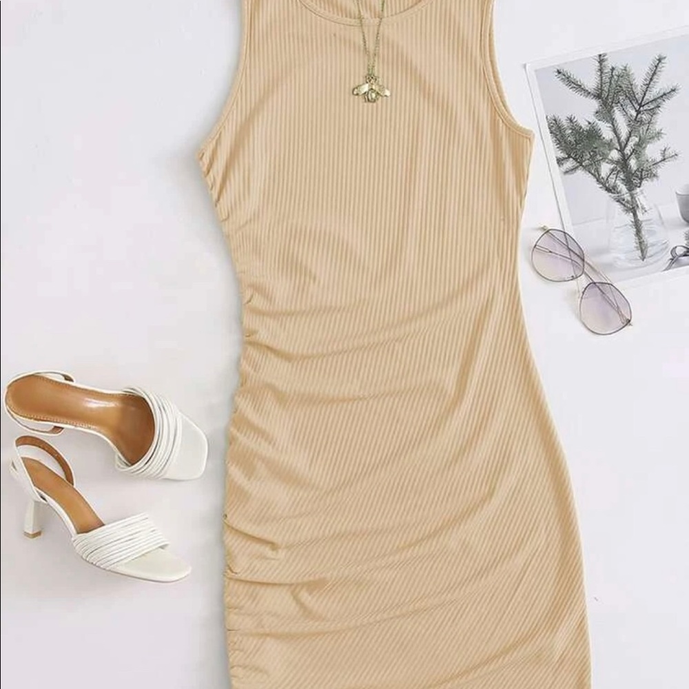 Shein ruched tie dress